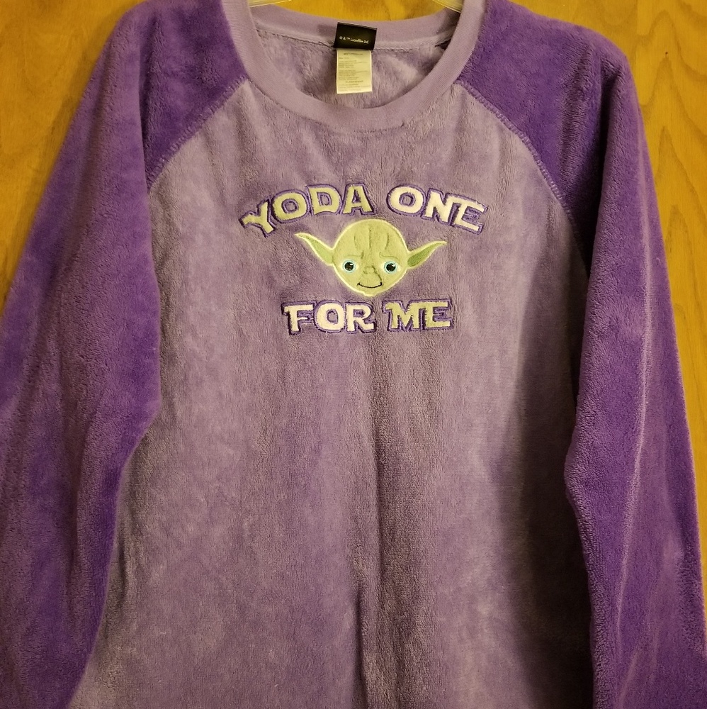Star wars fleece pajama shirt